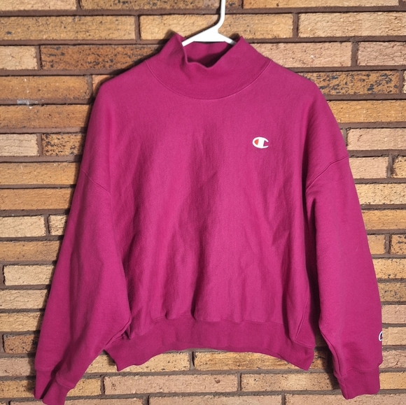 Champion Tops - Champion Large Magenta Reverse Weave Sweatshirt